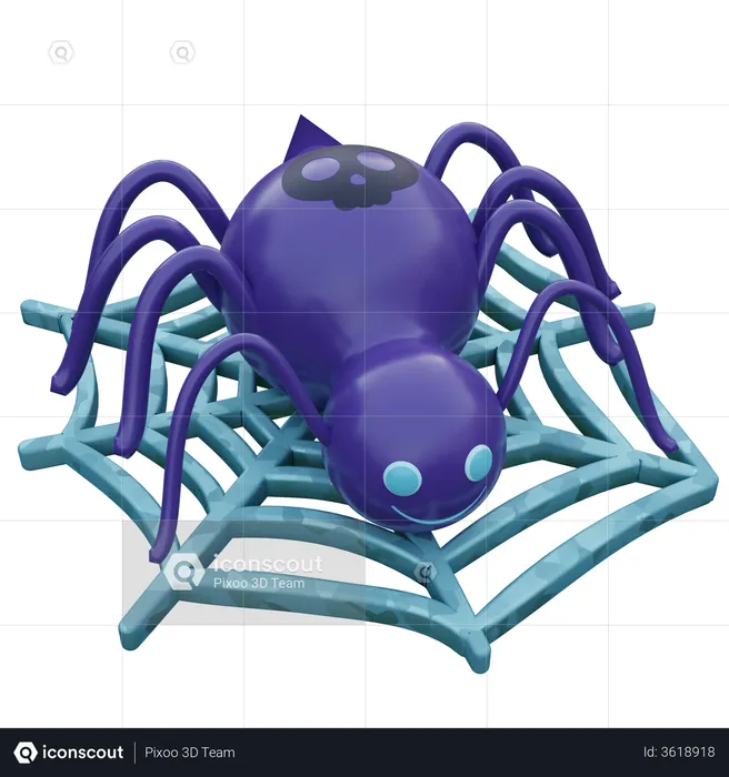 Spider  3D Illustration