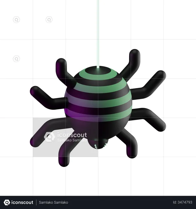 Spider  3D Illustration