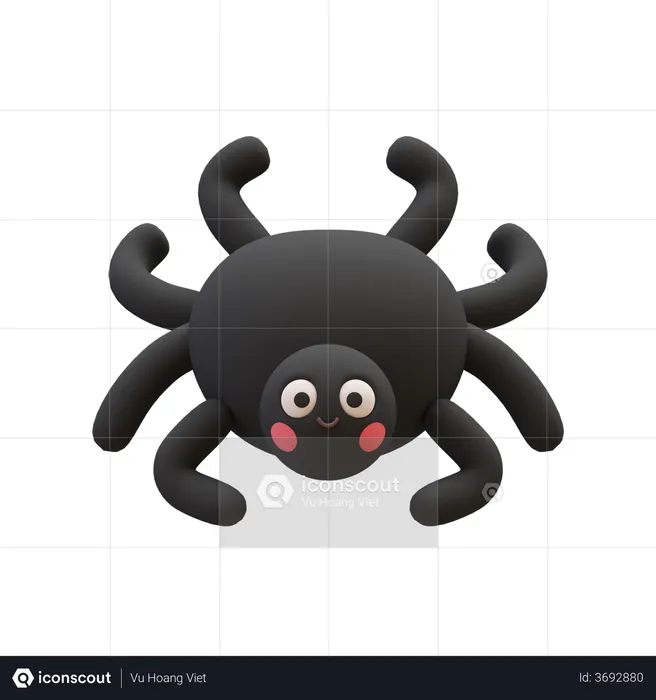 Spider  3D Illustration