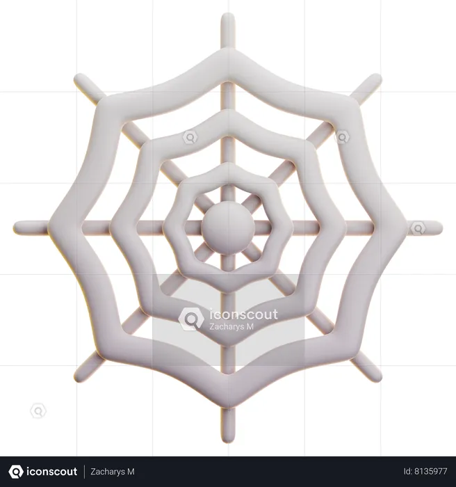 SPIDER WEB  3D Icon