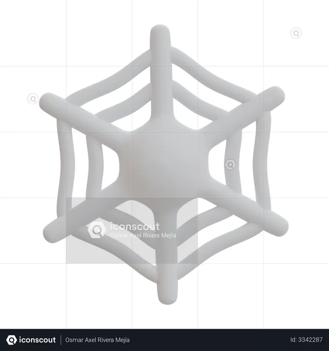 Spider Web  3D Illustration