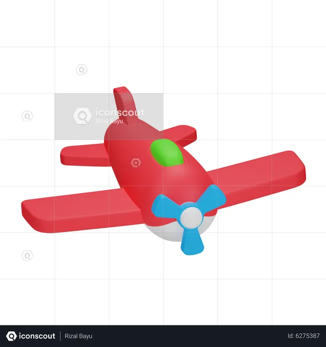 Spielzeugflugzeug  3D Icon