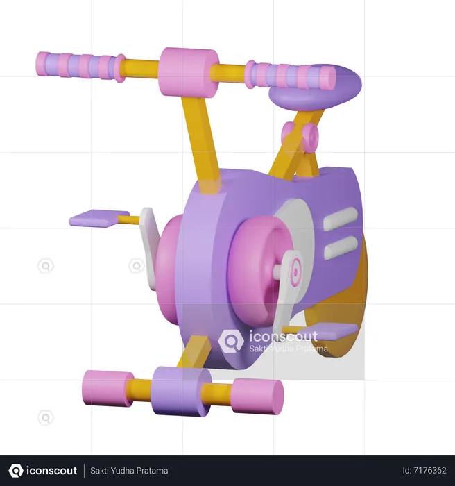 Spin Bike  3D Icon