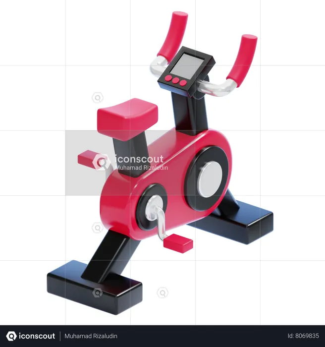 Spin Bike  3D Icon