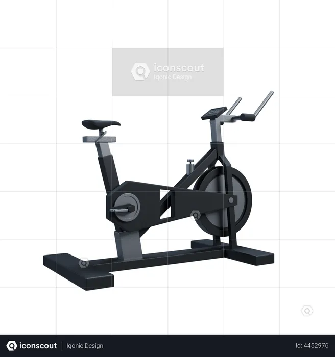 Spin Bike  3D Illustration