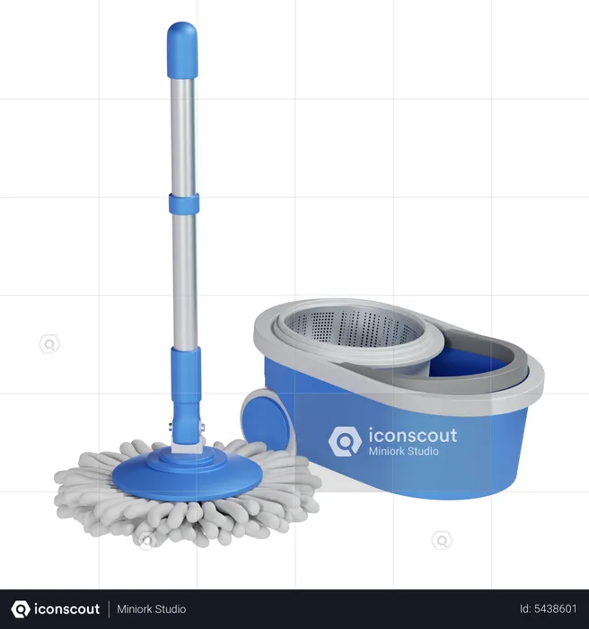 Spin Mop  3D Icon