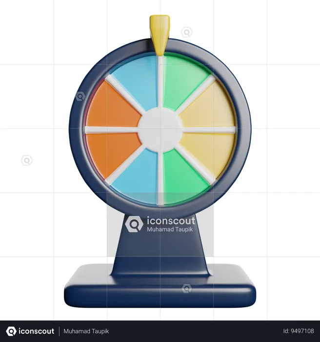 Spinning Wheel  3D Icon