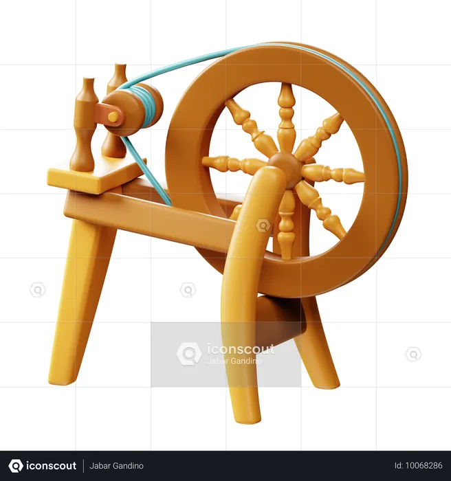 Spinning Wheel  3D Icon