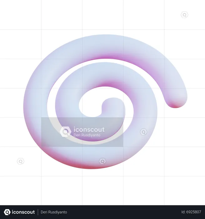 Spiral Abstract  3D Icon