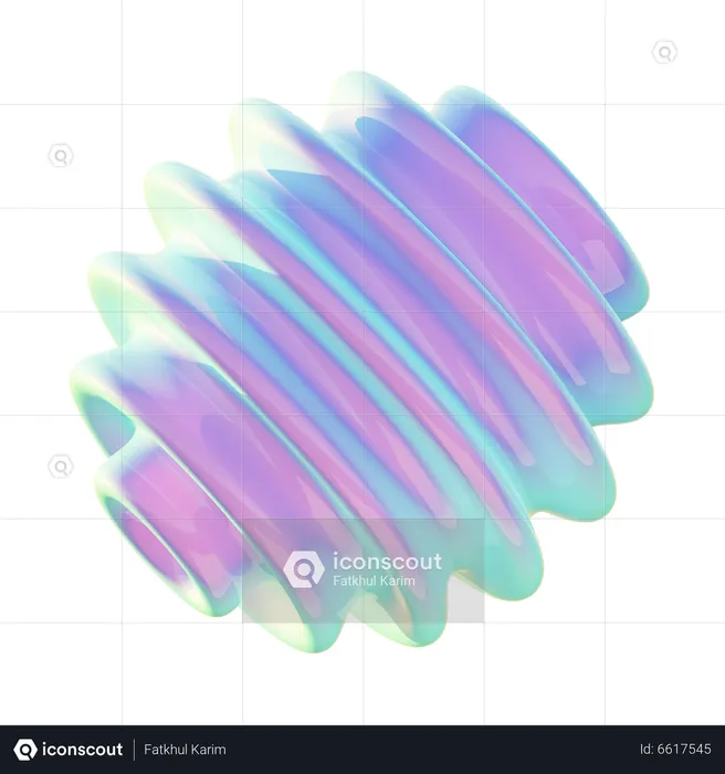 Spiral Abstract Shape  3D Icon