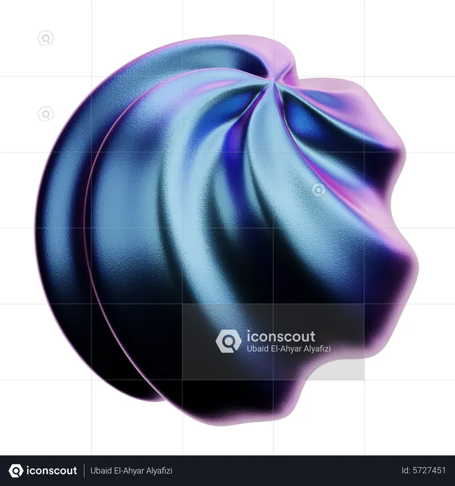 Spiral Abstract Shape  3D Icon