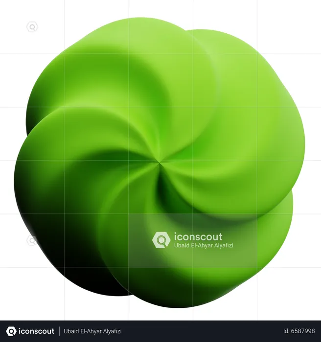 Spiral Abstract Shape  3D Icon