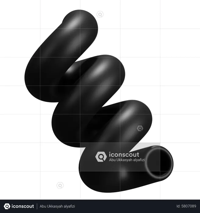 Spiral Abstract Shape  3D Icon