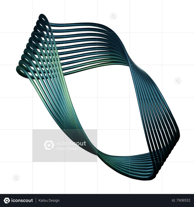 Spiral Abstract Shape  3D Icon