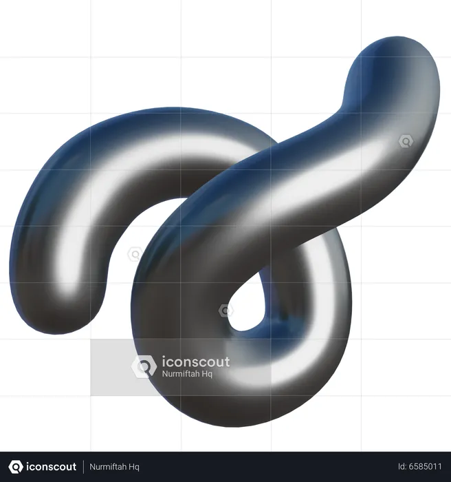 Spiral Abstract Shape  3D Icon