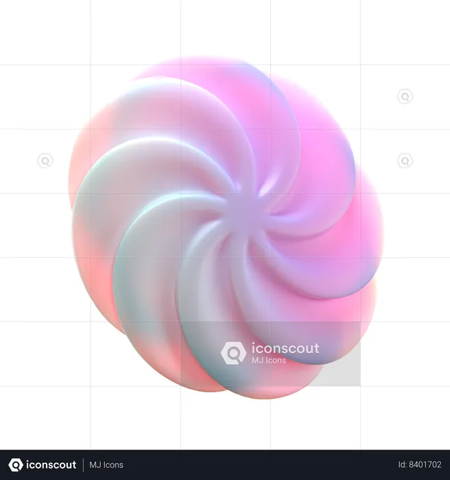 Spiral Disk  3D Icon
