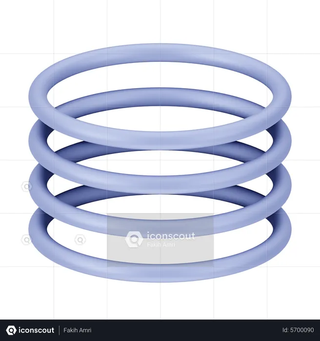 Spiral Peer Abstract  3D Icon