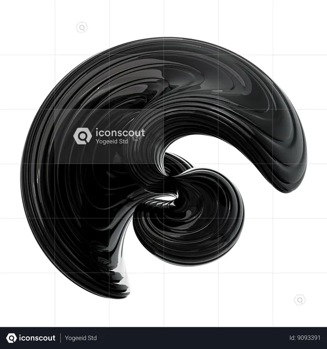 Spiral Round  3D Icon