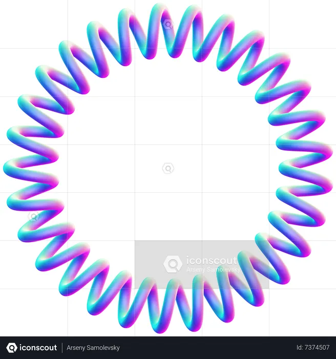 Spiral Shape  3D Icon