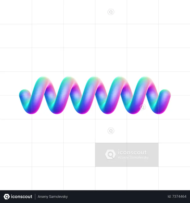 Spiral Shape  3D Icon