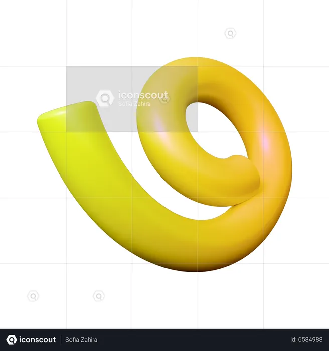 Spiral Shape  3D Icon