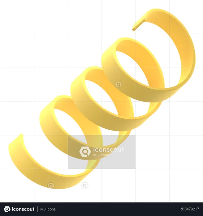 Spiral Stripe  3D Icon