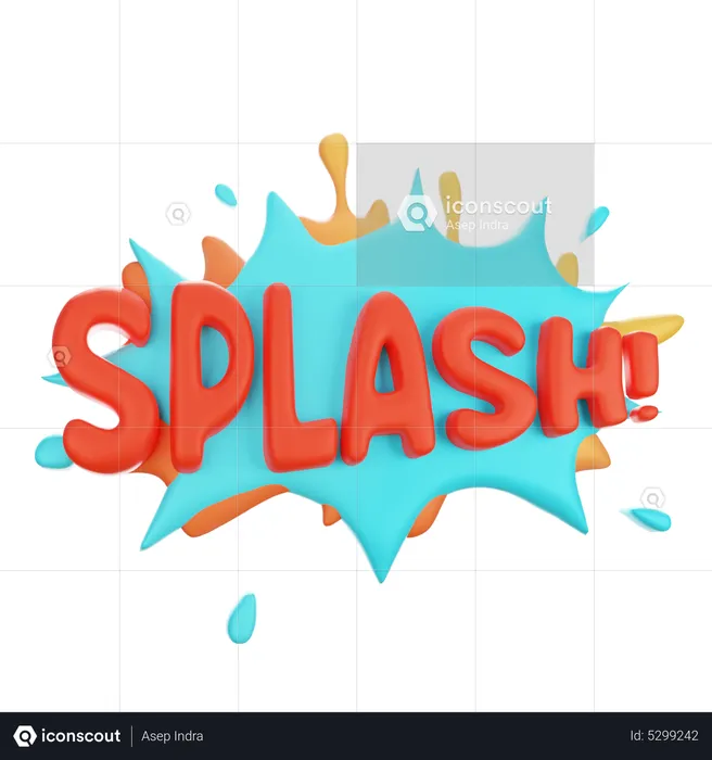 Splash  3D Icon