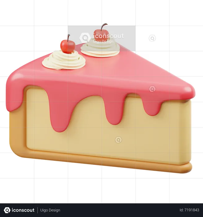 Sponge Cake  3D Icon