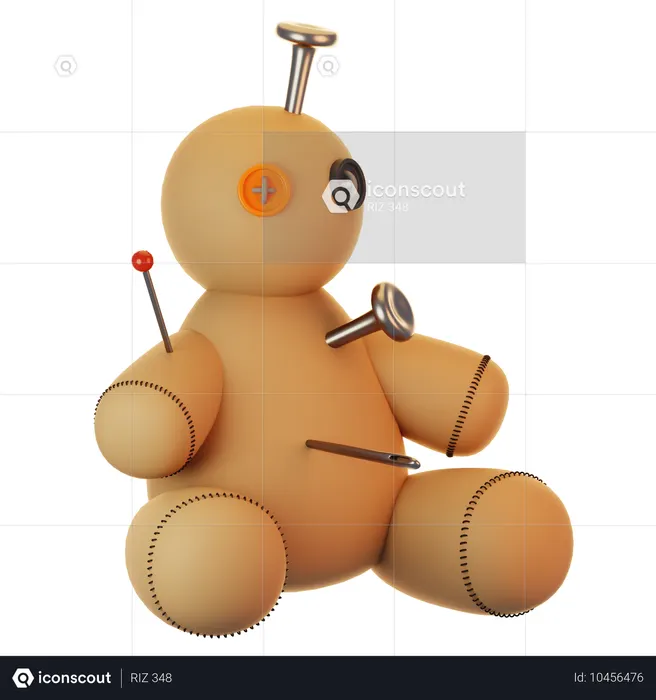 Spooky doll  3D Icon
