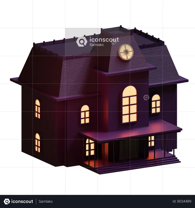 Spooky House  3D Icon