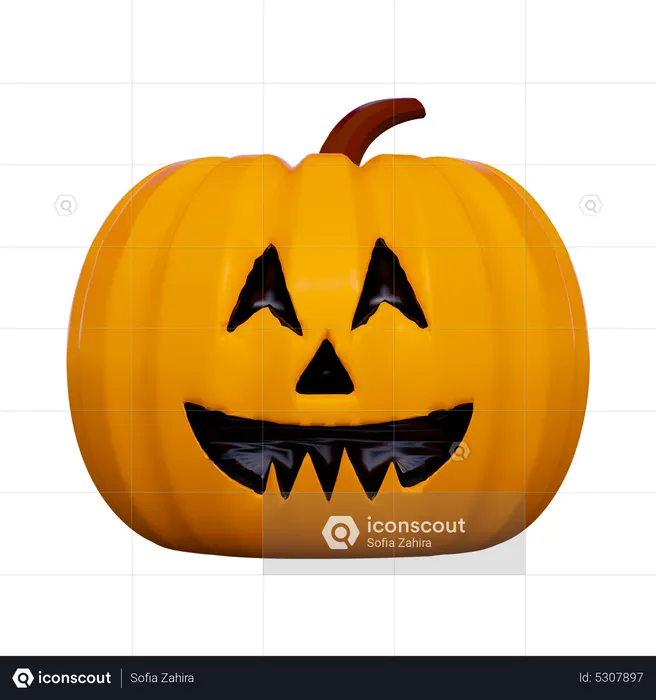 Spooky Pumpkin  3D Icon