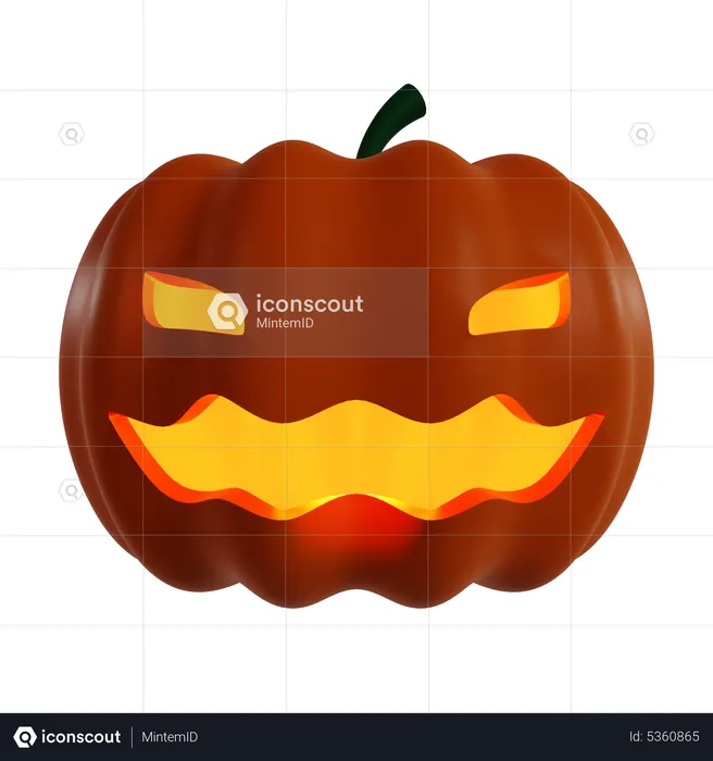 Spooky Pumpkin  3D Icon