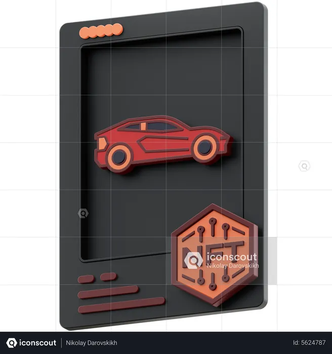 Sport Car NFT  3D Icon