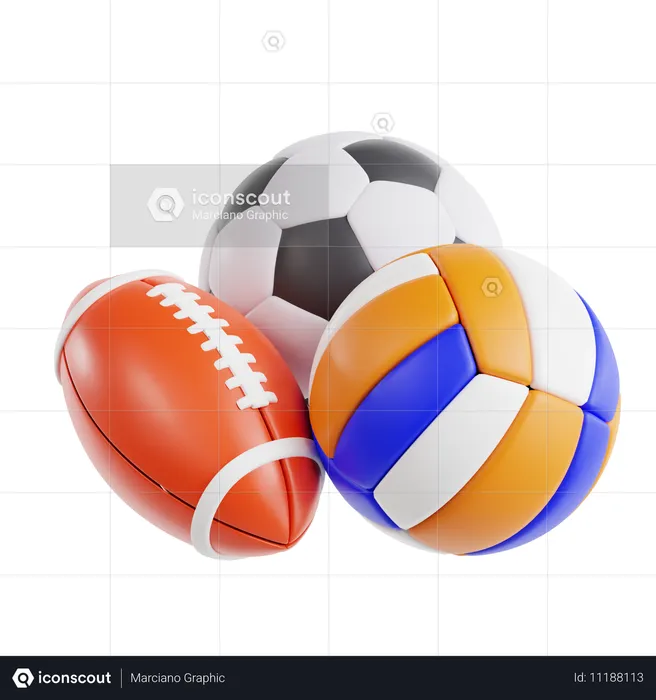 Sport Equipment  3D Icon