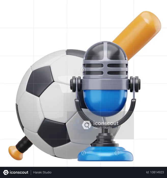 Sport Podcast  3D Icon