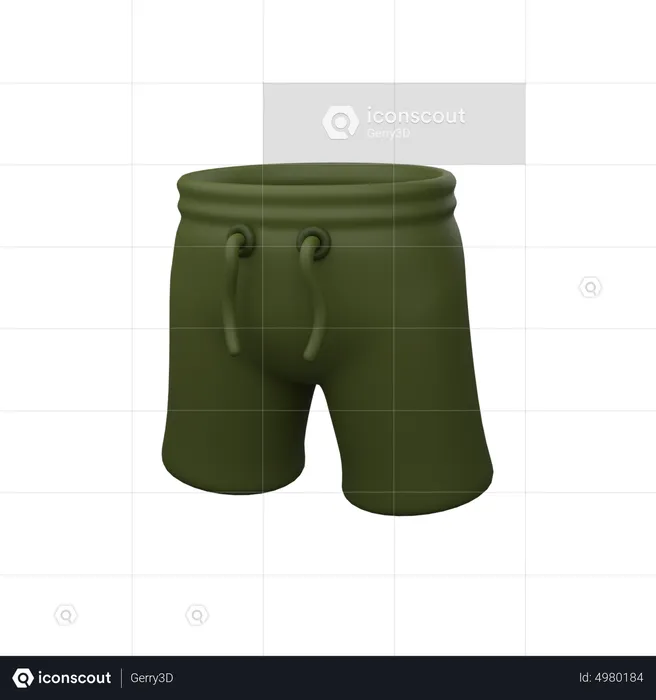 Sport Short Pant  3D Icon