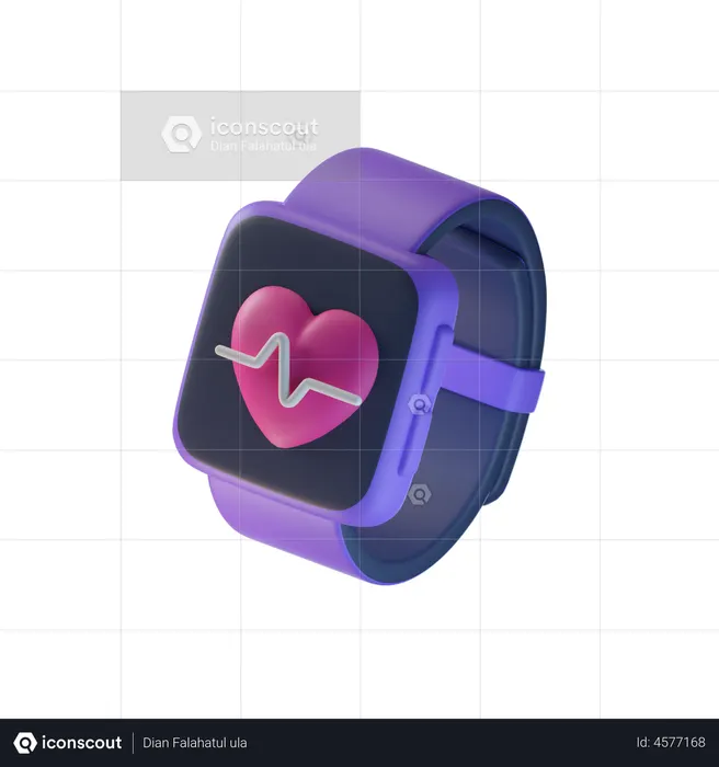 Sport Smartwatch  3D Icon