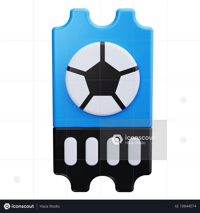Sporting Event Ticket  3D Icon