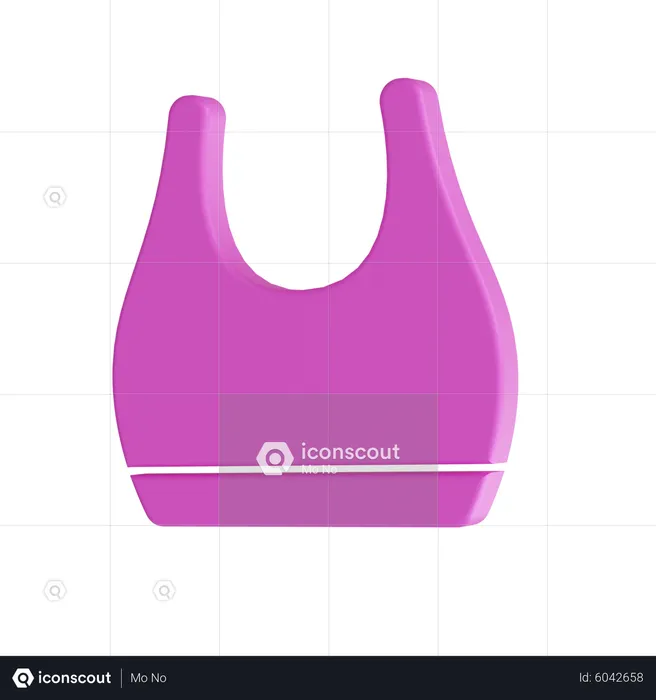 Sports Bra  3D Icon