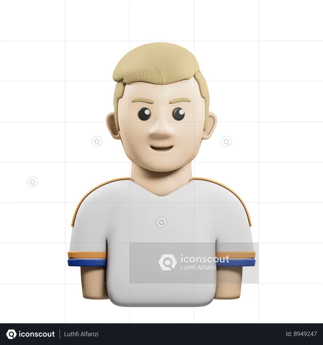 Sports Player  3D Icon