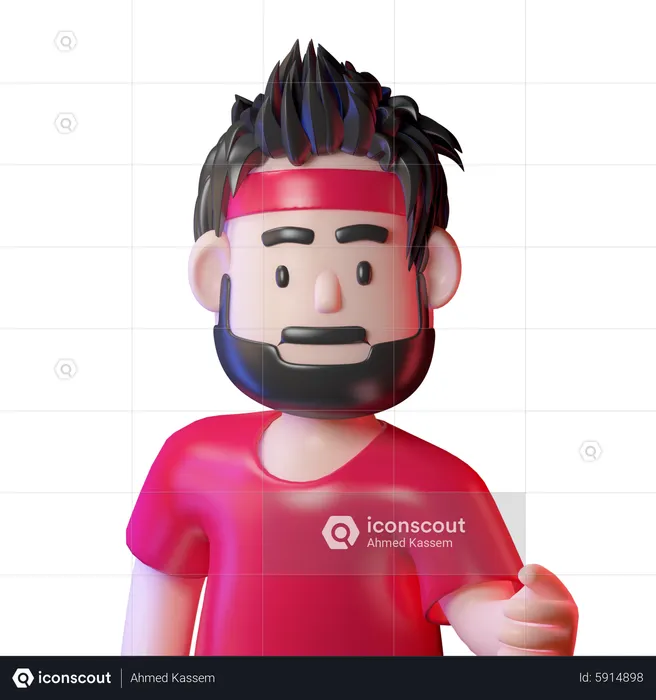 Sportsman  3D Icon