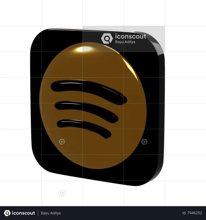 Spotify  3D Icon