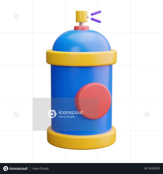 Spray Color  3D Icon