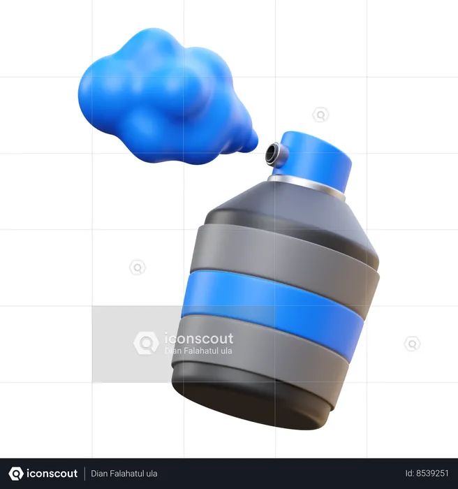 Spray colorido  3D Icon