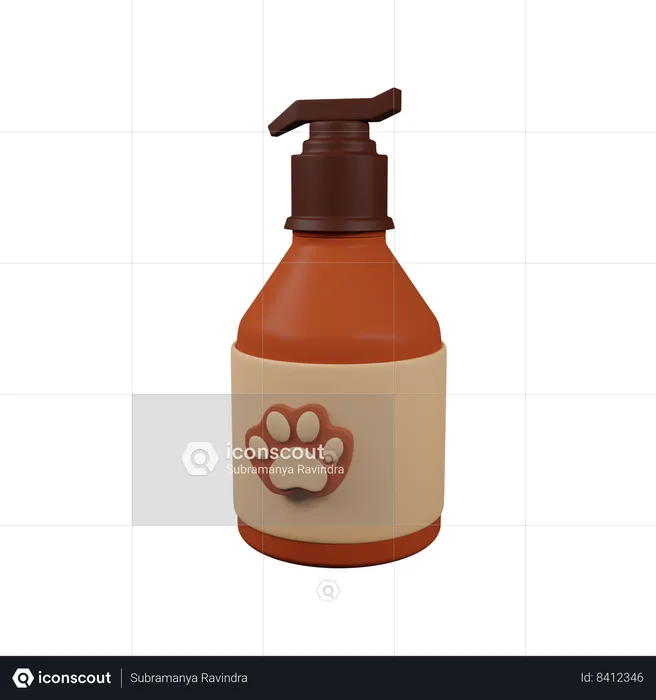 Spray corporel pour animaux de compagnie  3D Icon