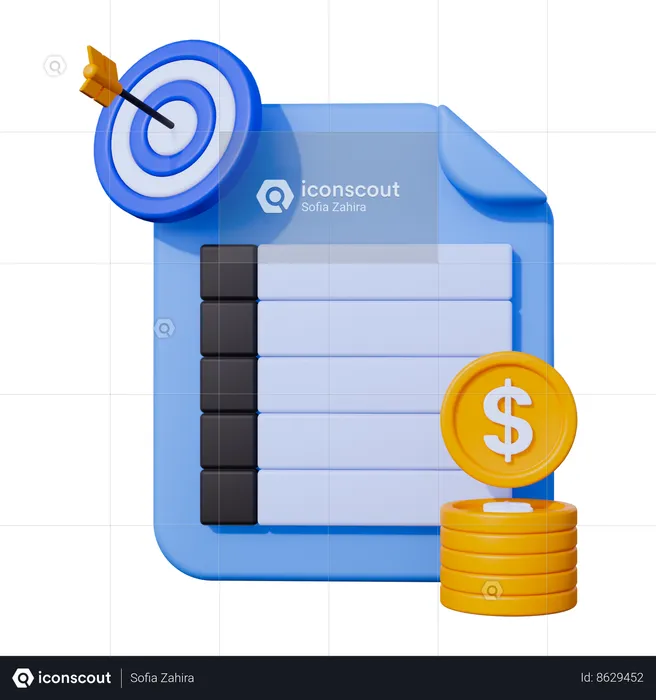 Spreadsheet  3D Icon