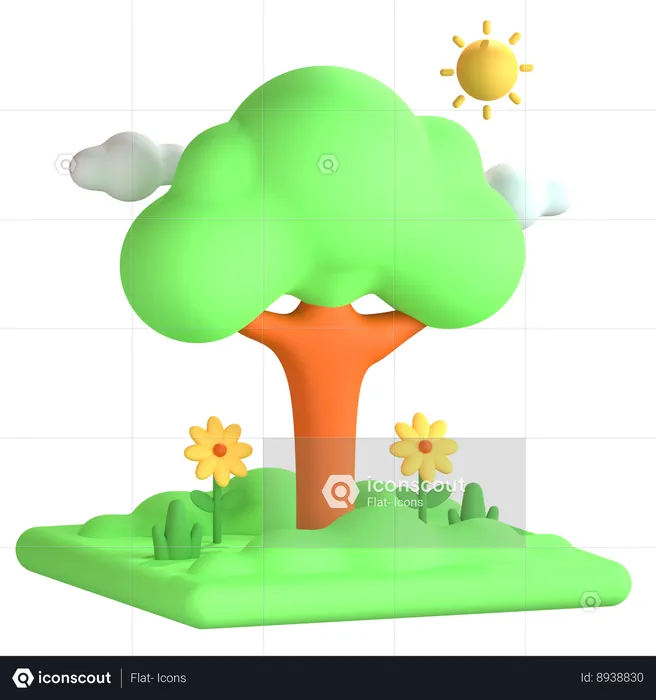Spring  3D Icon