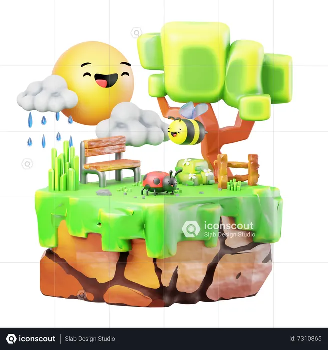 Spring  3D Icon