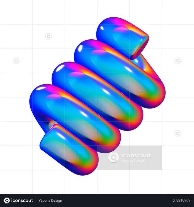 Spring Abstract Shape  3D Icon