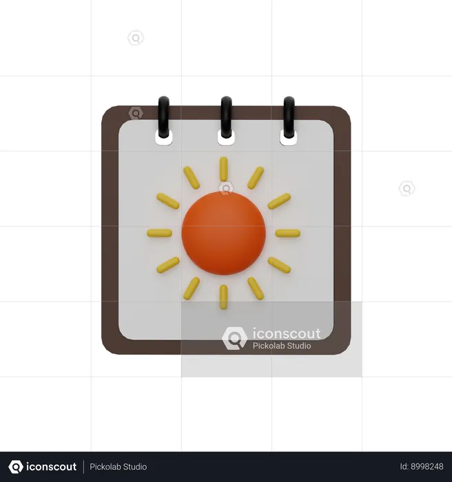 Spring Calendar  3D Icon